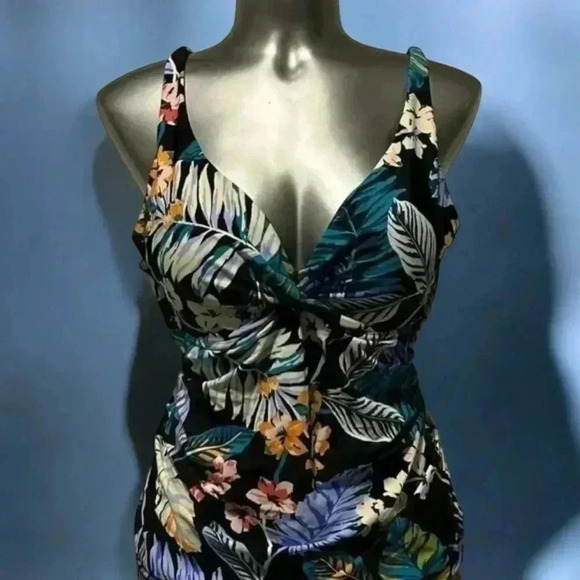 🆕Printed Ruched  Tankini - Picture 6 of 12